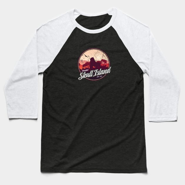 Skull Island Baseball T-Shirt by MindsparkCreative